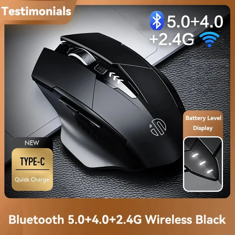 Bluetooth Wiederaufladbare Drahtlose Maus 2.4G PM6 Drahtlose Maus Büro Stumm Unterstützung PC Laptop Tablet Gamer Maus Für Computer