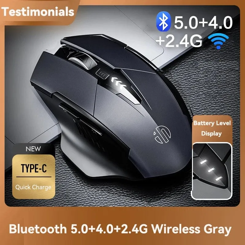 Bluetooth Wiederaufladbare Drahtlose Maus 2.4G PM6 Drahtlose Maus Büro Stumm Unterstützung PC Laptop Tablet Gamer Maus Für Computer