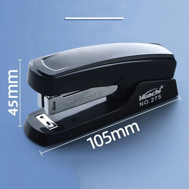 Handwerkzeuge Arbeitssparender Hefter Tragbare Heftwerkzeuge Hefter für den Schreibtisch Metallgrau/Schwarz Papierheftmaschine