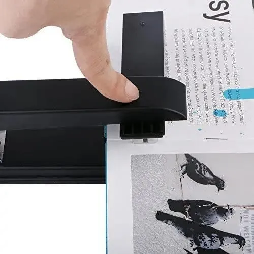 Schwenkarm-Heftgerät, 25 Blatt Kapazität, 360 Grad drehbar, Desktop-Heftgerät für Broschüren- oder Buchbindung, Schwarz