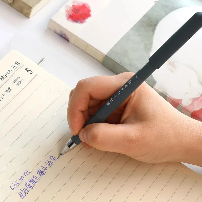 Kawaii Schwein Bär Katze Maus löschbaren Gel Stift Schule Bürobedarf Schreibwaren Geschenk 0.35 mm blau schwarze Tinte