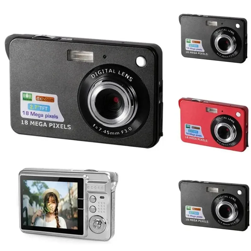 HD-Digitalkamera mit LCD-Bildschirm, Kinderkameras für den Außenbereich, Anti-Shake-Sofortbildkamera, wiederaufladbarer Fotografie-Camcorder