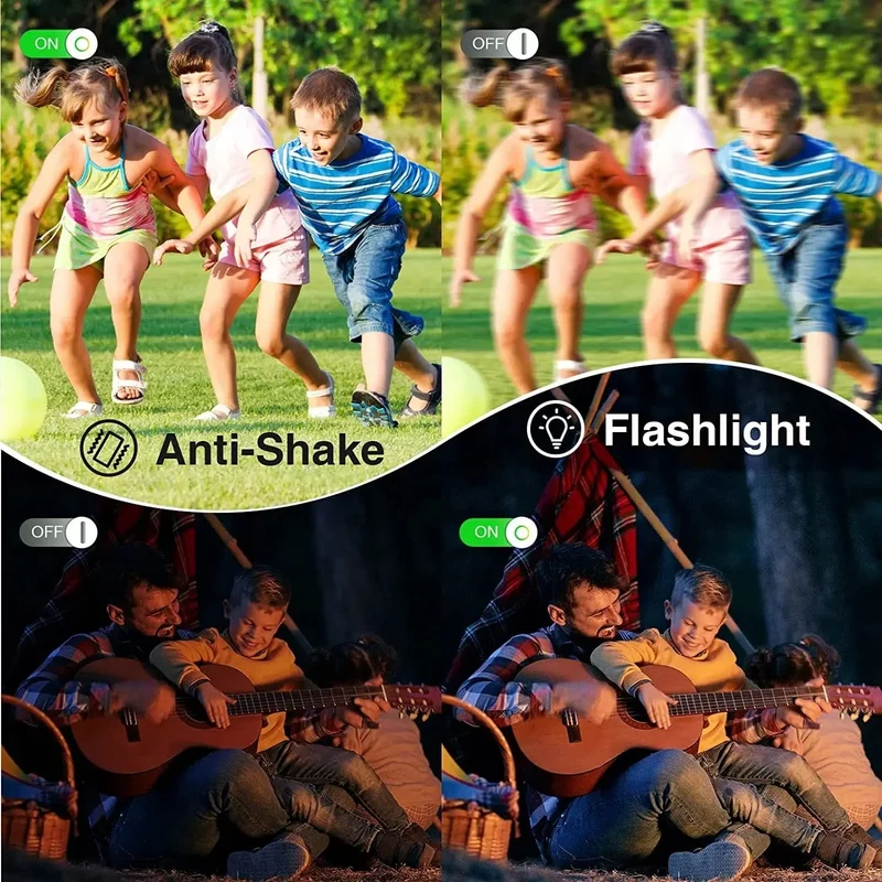 HD 1080P 2.4-Zoll-Digitalkamera Wiederaufladbare Kameras mit 16-fachem Zoom Kompaktkamera 44MP Kameras für Kinder Anfängerkamera