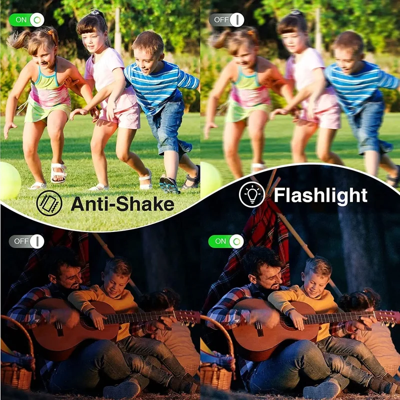 HD 1080P 2.4-Zoll-Digitalkamera Wiederaufladbare Kameras mit 16-fachem Zoom Kompaktkamera 44MP Kameras für Kinder Anfängerkamera