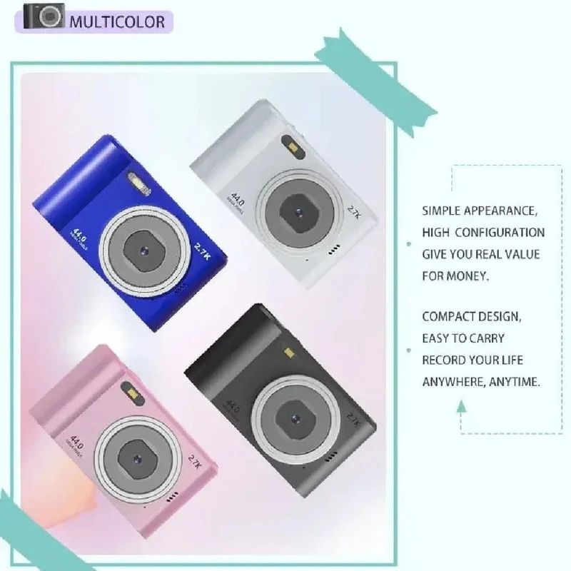 Digitalkamera Autofokuskamera für Kinderspielzeug Camcorder mit 8-fachem Zoom Kompaktkameras 1080P-Kameras für Anfängerfotografie