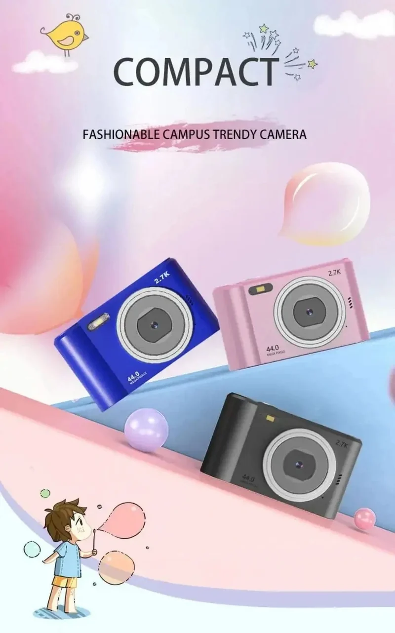 Digitalkamera Autofokuskamera für Kinderspielzeug Camcorder mit 8-fachem Zoom Kompaktkameras 1080P-Kameras für Anfängerfotografie