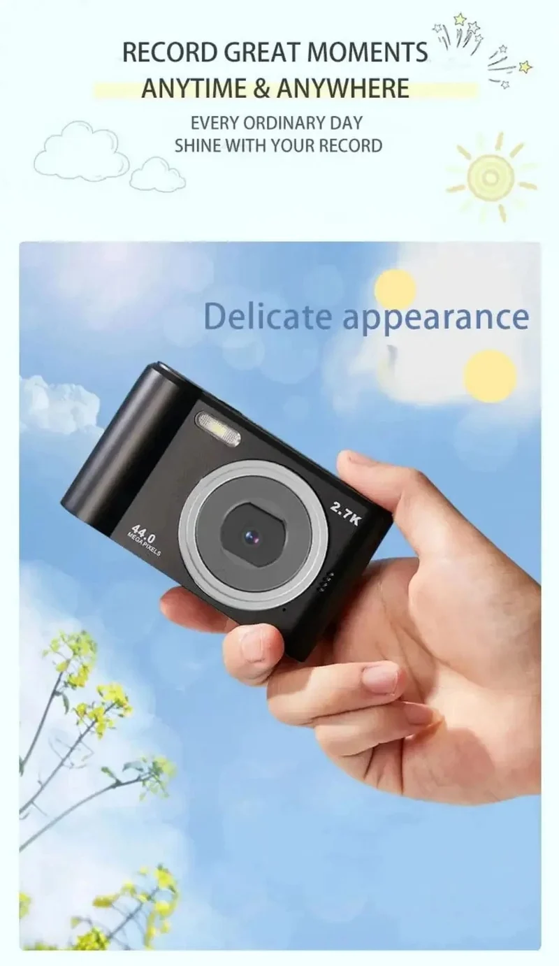 Digitalkamera Autofokuskamera für Kinderspielzeug Camcorder mit 8-fachem Zoom Kompaktkameras 1080P-Kameras für Anfängerfotografie