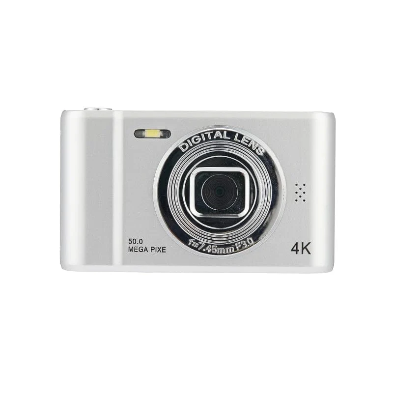 4K-Digitalkamera, Reise-Selfie-Kamera, 50 Megapixel, HD-Fotografie, 2.4-Zoll-Bildschirm, Einsteiger-Selfie-Mini-Retro-Kamera für den Kindercampus