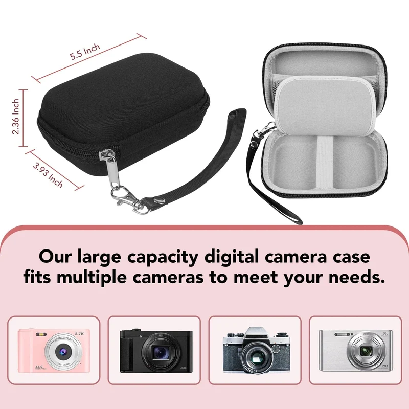HD 1080P Digitalkamera 2.4 Zoll Wiederaufladbare Kameras mit 16-fachem Zoom Kompaktkamera 44MP Kameras für Kinder Mädchen Kamera Digit