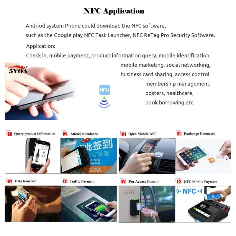 6PCS NFC Aufkleber Ntag213 Tags NTAG 213 Aufkleber Label Abzeichen nfc micro tag