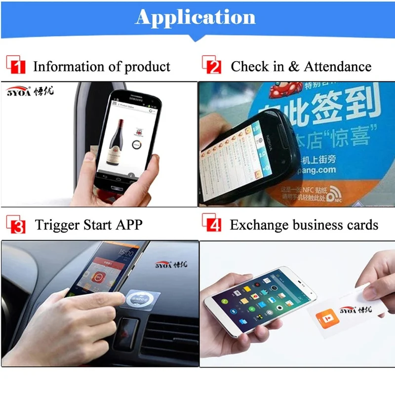 6PCS NFC Aufkleber Ntag213 Tags NTAG 213 Aufkleber Label Abzeichen nfc micro tag