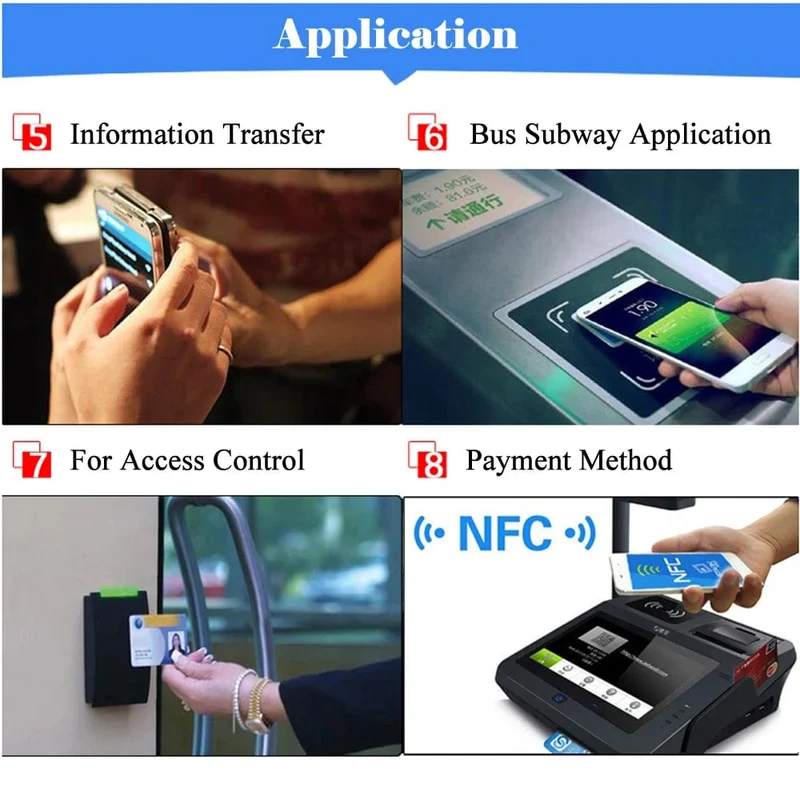 6PCS NFC Aufkleber Ntag213 Tags NTAG 213 Aufkleber Label Abzeichen nfc micro tag