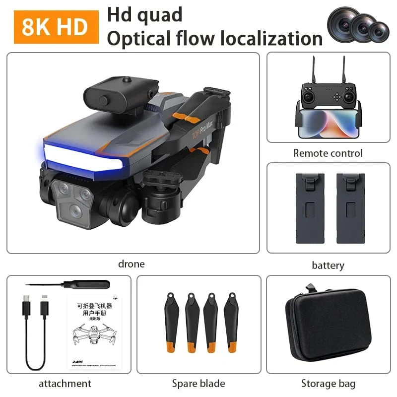 Xiaomi P18 Drohne 8K HD Dreifachkamera Professionelle Luftfotografie Optische Flusspositionierung Hindernisvermeidung RC Quadcopter