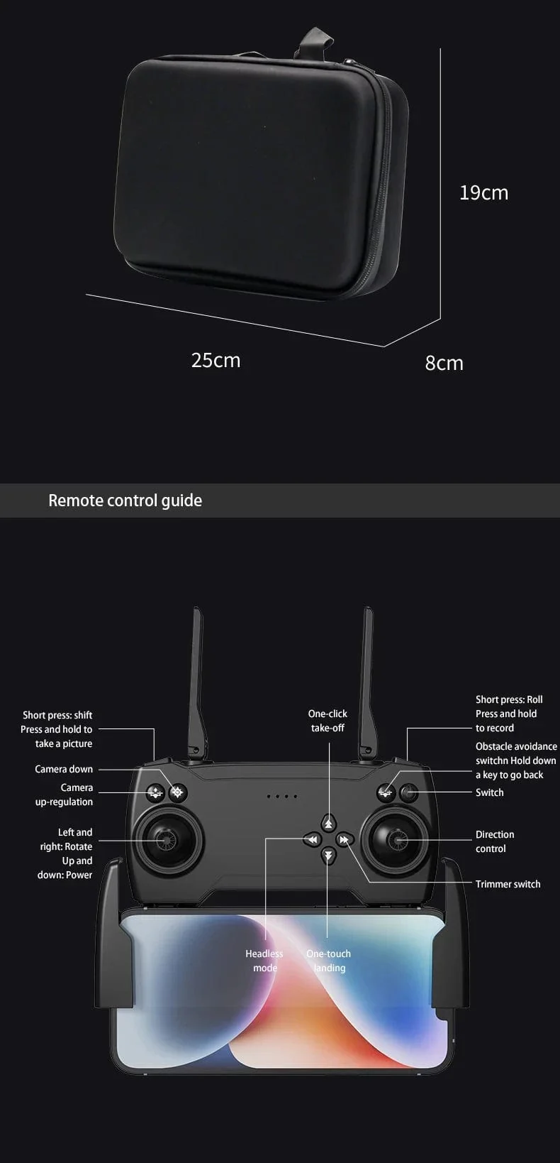 Xiaomi P18 Drohne 8K HD Dreifachkamera Professionelle Luftfotografie Optische Flusspositionierung Hindernisvermeidung RC Quadcopter