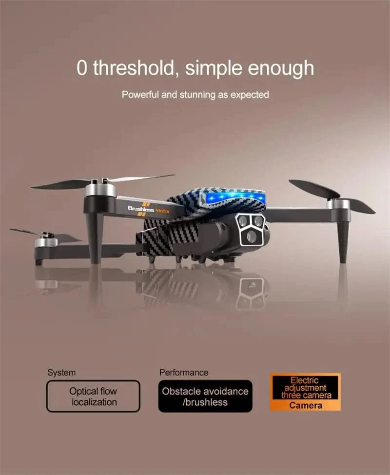 Xiaomi D9 Drohne 8K Professionelle Dreifachkamera Hindernisvermeidung Optischer Fluss Fernbedienung Ein-Tasten-Rückkehr Bürstenloser Motor 15000M