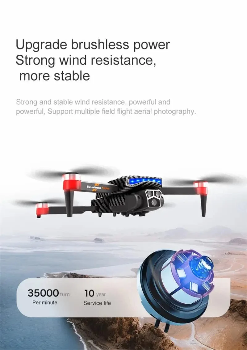 Xiaomi D9 Drohne 8K Professionelle Dreifachkamera Hindernisvermeidung Optischer Fluss Fernbedienung Ein-Tasten-Rückkehr Bürstenloser Motor 15000M