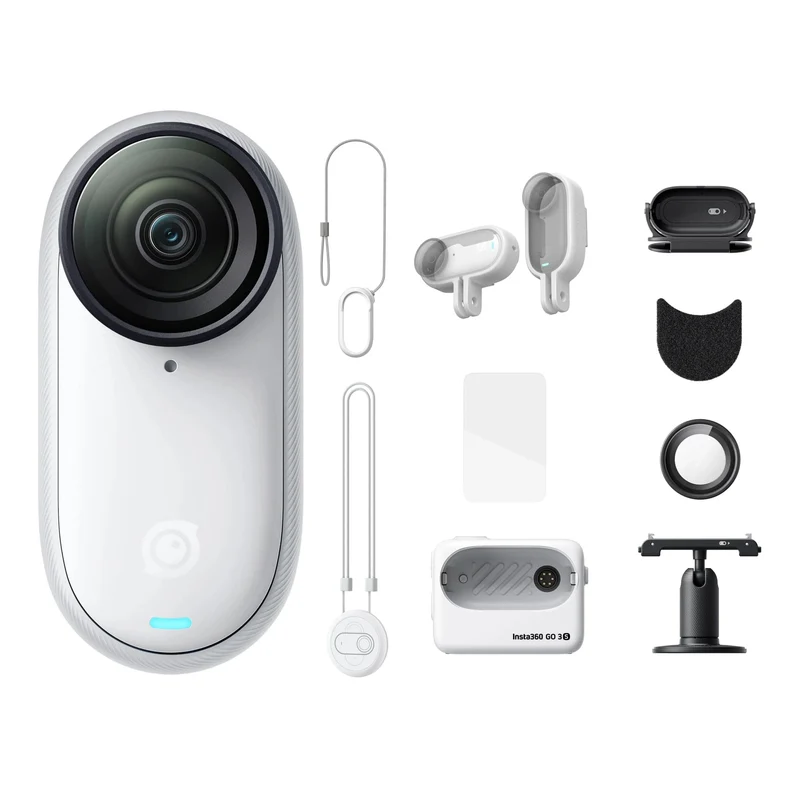 Insta360 GO 3S – Kleine 4K-Kamera, tragbar und vielseitig, freihändig, POV, überall montierbar, Stabilisierung