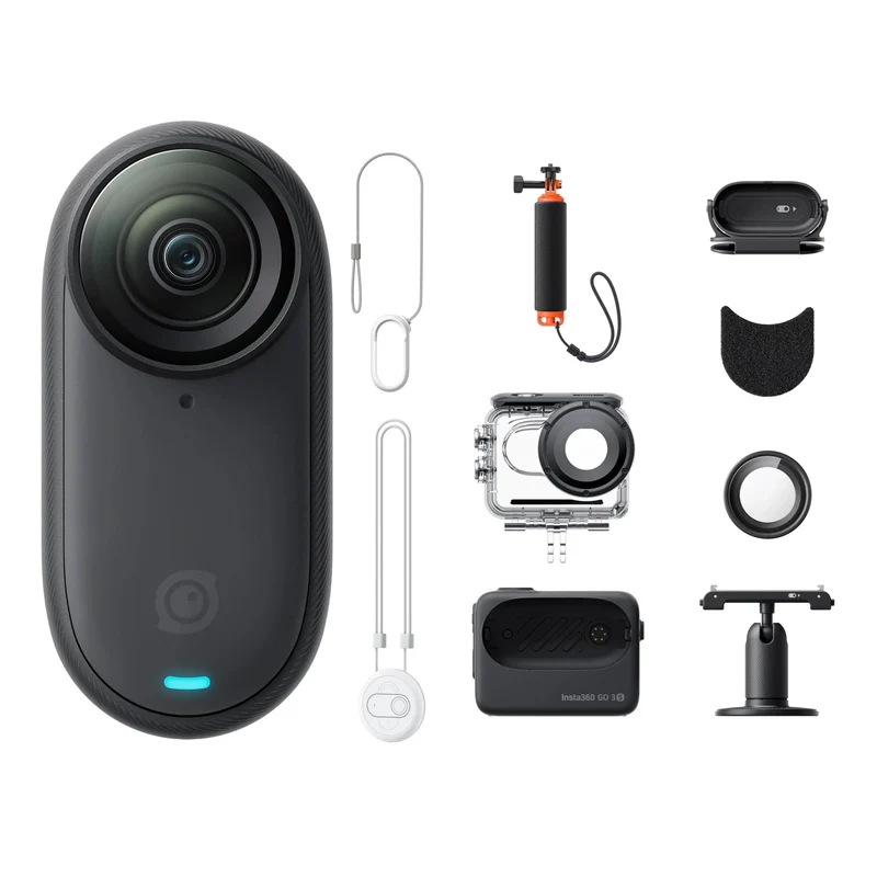 Insta360 GO 3S – Kleine 4K-Kamera, tragbar und vielseitig, freihändig, POV, überall montierbar, Stabilisierung