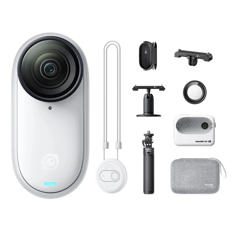 Insta360 GO 3S – Kleine 4K-Kamera, tragbar und vielseitig, freihändig, POV, überall montierbar, Stabilisierung