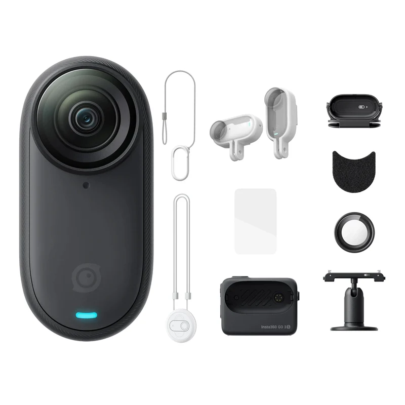 Insta360 GO 3S – Kleine 4K-Kamera, tragbar und vielseitig, freihändig, POV, überall montierbar, Stabilisierung