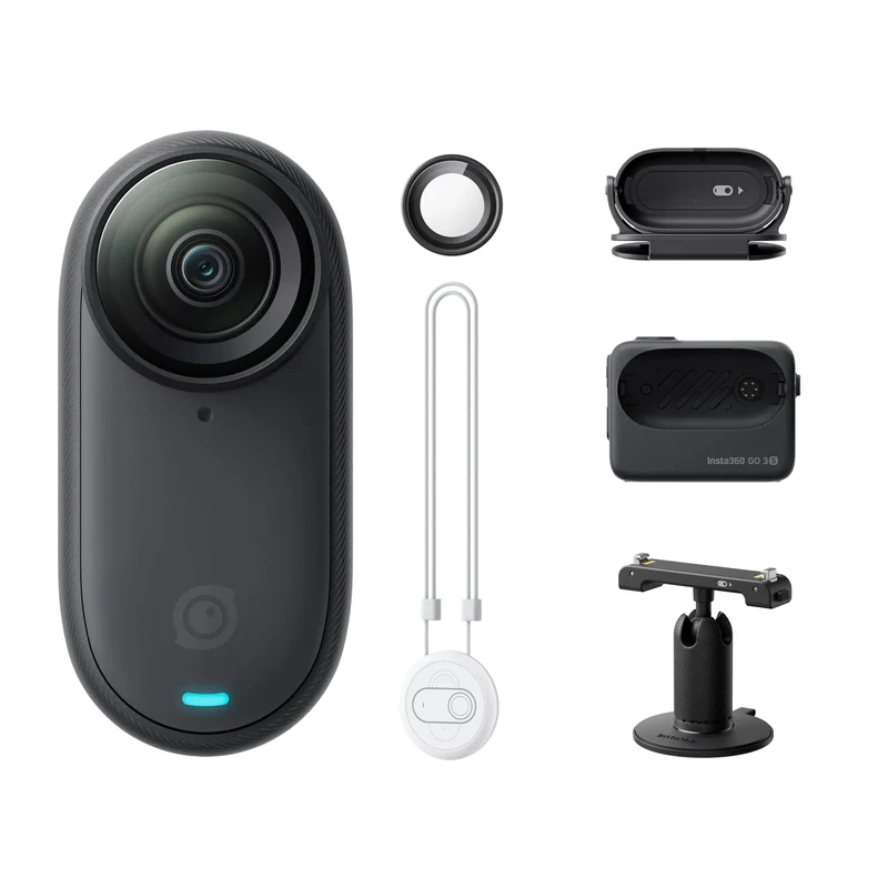 Insta360 GO 3S – Kleine 4K-Kamera, tragbar und vielseitig, freihändig, POV, überall montierbar, Stabilisierung