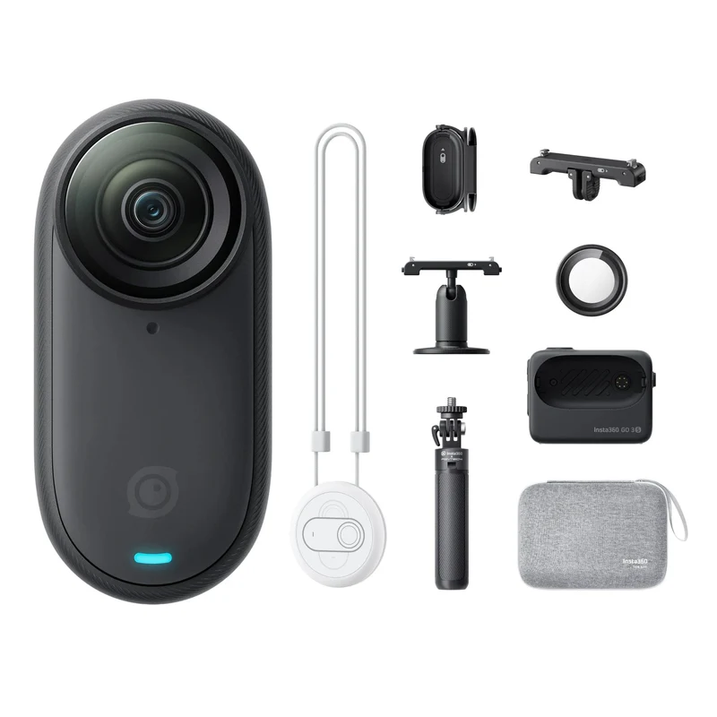 Insta360 GO 3S – Kleine 4K-Kamera, tragbar und vielseitig, freihändig, POV, überall montierbar, Stabilisierung