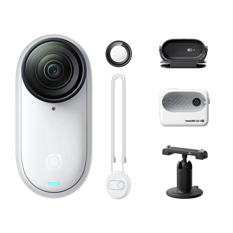 Insta360 GO 3S – Kleine 4K-Kamera, tragbar und vielseitig, freihändig, POV, überall montierbar, Stabilisierung