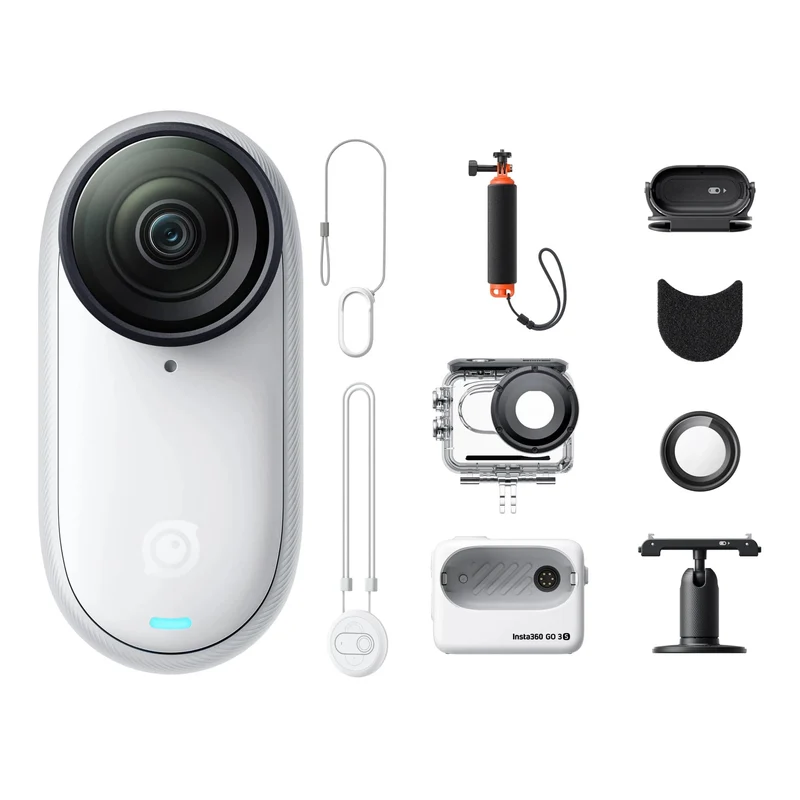 Insta360 GO 3S – Kleine 4K-Kamera, tragbar und vielseitig, freihändig, POV, überall montierbar, Stabilisierung