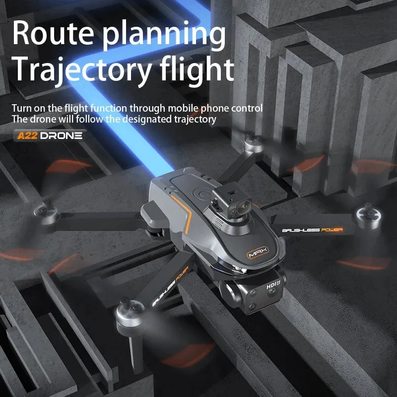 2024 Neue A22 RC-Drohne 8K Professionelle Doppelkamera-Luftaufnahme 360° Quadcopter RC Hindernisvermeidung Optischer Fluss Luftaufnahme 4K-Drohne