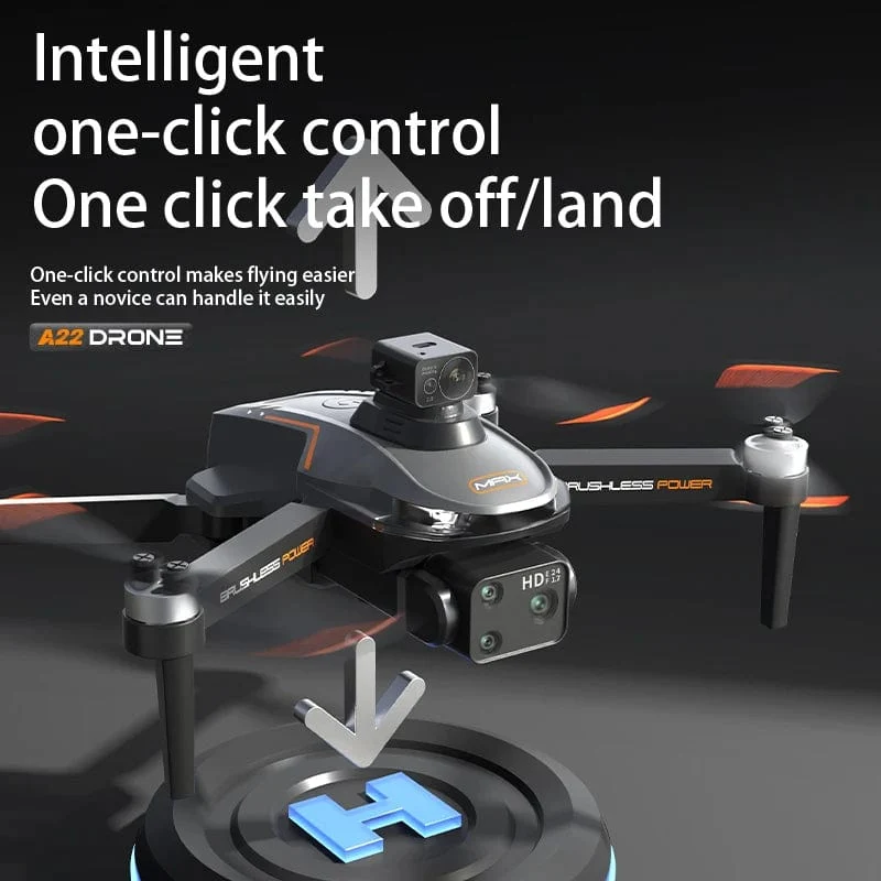 2024 Neue A22 RC-Drohne 8K Professionelle Doppelkamera-Luftaufnahme 360° Quadcopter RC Hindernisvermeidung Optischer Fluss Luftaufnahme 4K-Drohne