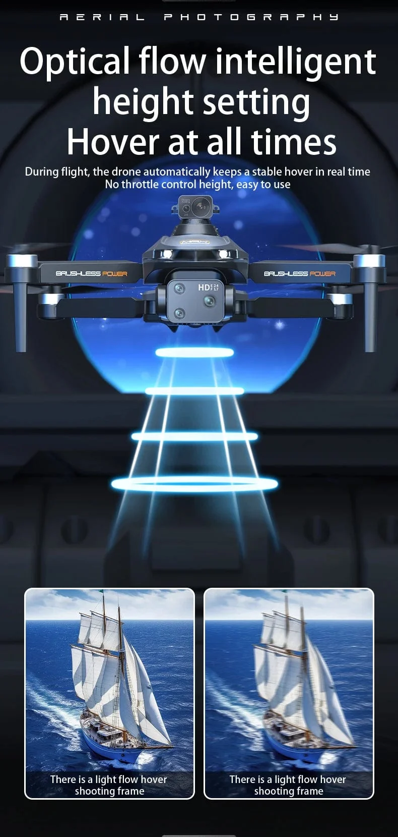 2024 Neue A22 RC-Drohne 8K Professionelle Doppelkamera-Luftaufnahme 360° Quadcopter RC Hindernisvermeidung Optischer Fluss Luftaufnahme 4K-Drohne