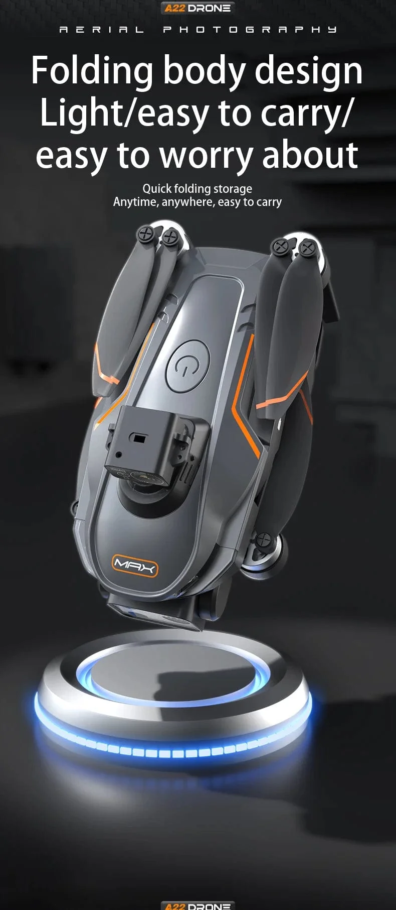 2024 Neue A22 RC-Drohne 8K Professionelle Doppelkamera-Luftaufnahme 360° Quadcopter RC Hindernisvermeidung Optischer Fluss Luftaufnahme 4K-Drohne