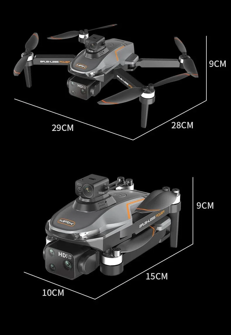 2024 Neue A22 RC-Drohne 8K Professionelle Doppelkamera-Luftaufnahme 360° Quadcopter RC Hindernisvermeidung Optischer Fluss Luftaufnahme 4K-Drohne