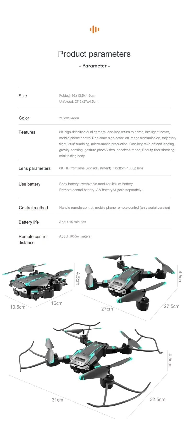 Xiaomi Mijia G6Pro Drohne Professionelle 8K GPS HD Doppelkamera 5G Hindernisvermeidung Optische Flusspositionierung Bürstenlose verbesserte RC