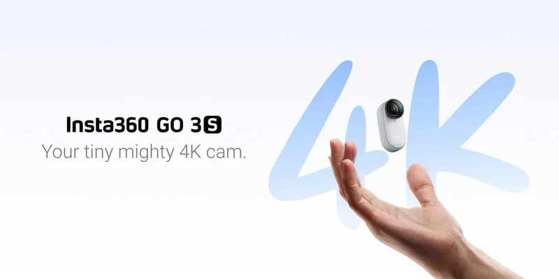 Insta360 GO 3S Mini-Actionkamera 4K 10 m wasserdichte kleine winzige Stabilisierungs-Sportkamera Insta 360 GO3 GO 3 für Vlog