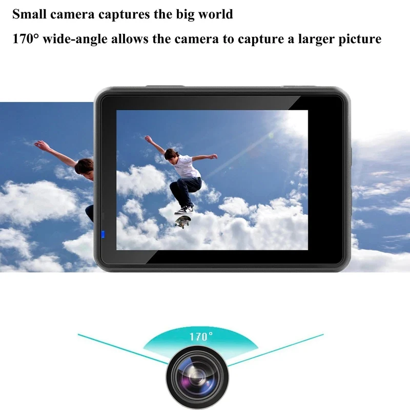 Ultra HD 4K Original Action Kamera 30FPS WiFi 170D Tauchen Unterwasser Wasserdicht Helm Vedio Fernbedienung Mini Sport Cam DV