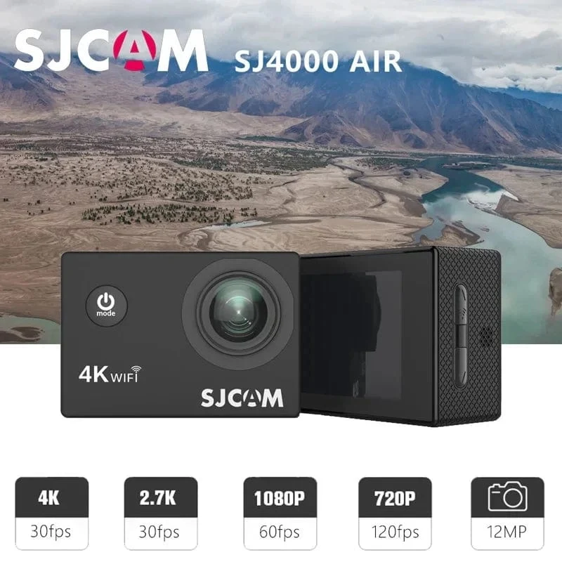 SJCAM Action Kamera SJ4000 AIR 4K 30PFS 1080P 4x Zoom WIFI Sport Video Action Kameras Motorrad Fahrradhelm Wasserdichte cam