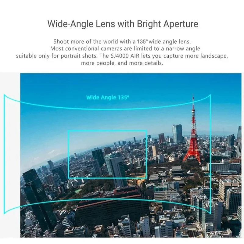 SJCAM Action Kamera SJ4000 AIR 4K 30PFS 1080P 4x Zoom WIFI Sport Video Action Kameras Motorrad Fahrradhelm Wasserdichte cam