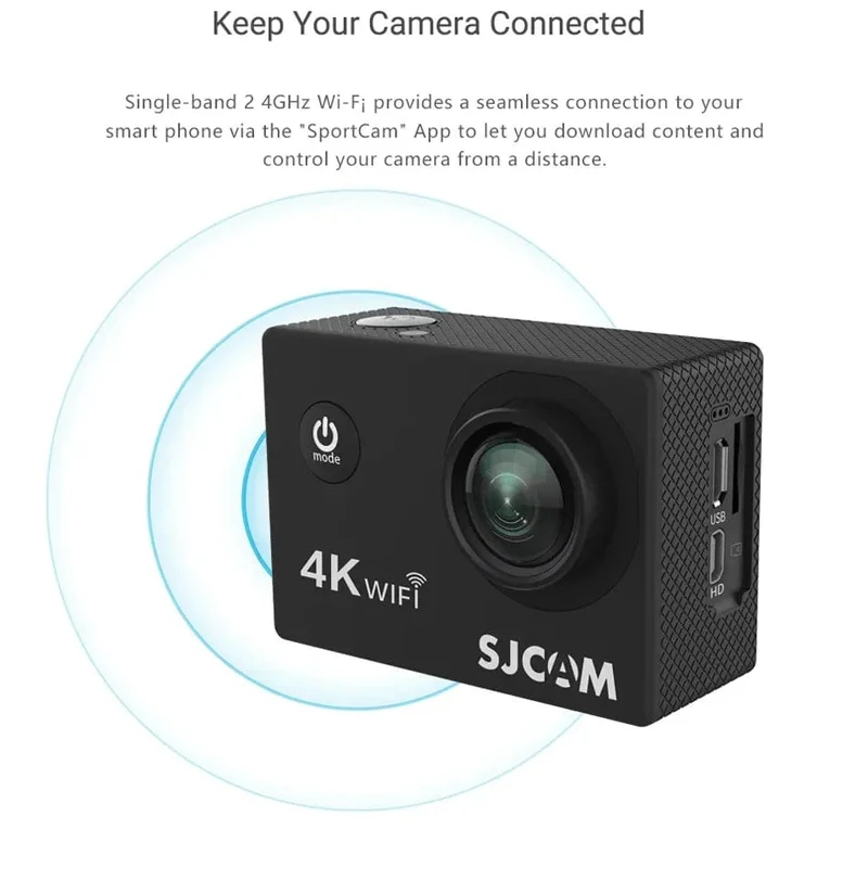 SJCAM Action Kamera SJ4000 AIR 4K 30PFS 1080P 4x Zoom WIFI Sport Video Action Kameras Motorrad Fahrradhelm Wasserdichte cam