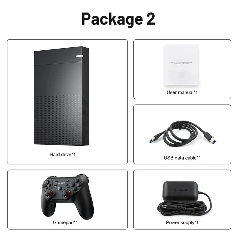 12T Gaming-Festplatte mit Hyperspin Launchbox Retrobat Playnite Super Console mit über 86000 Retro-Videospielen für PS3/PS2/PSP/WII/WIIU/DC