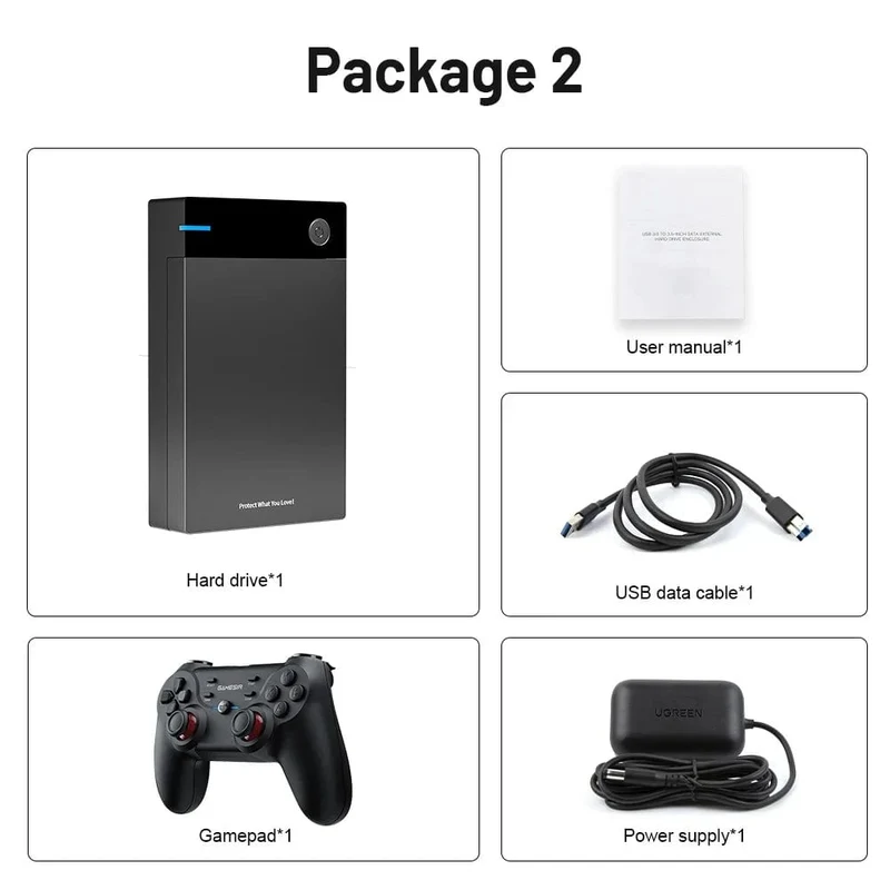 12 TB Gaming-Festplatte mit Hyperspin Launchbox Retrobat Playnite mit über 86000 Retro-Videospielen, Super Console für PS3/PS2/PS/WII/WIIU