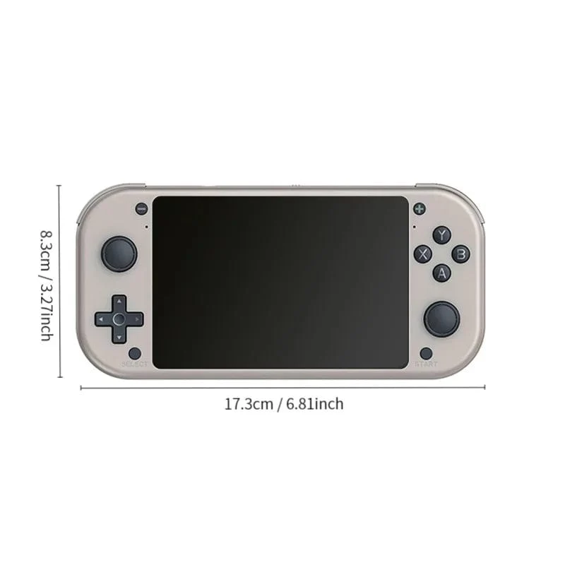 M17 Handheld-Videospielkonsole 64G 128G Open Source Linux-System 4.3-Zoll-Bildschirm Tragbarer Taschenvideoplayer Retro-Gaming-Conso