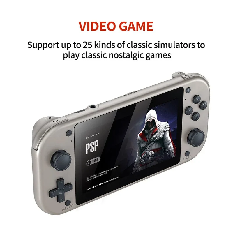M17 Handheld-Videospielkonsole 64G 128G Open Source Linux-System 4.3-Zoll-Bildschirm Tragbarer Taschenvideoplayer Retro-Gaming-Conso