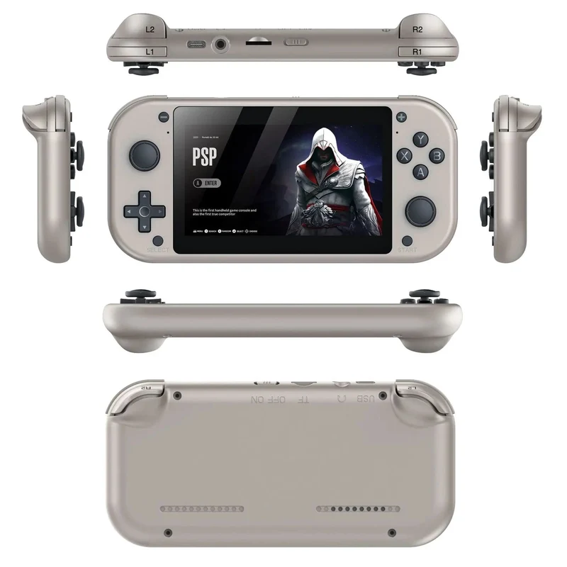 M17 Handheld-Videospielkonsole 64G 128G Open Source Linux-System 4.3-Zoll-Bildschirm Tragbarer Taschenvideoplayer Retro-Gaming-Conso