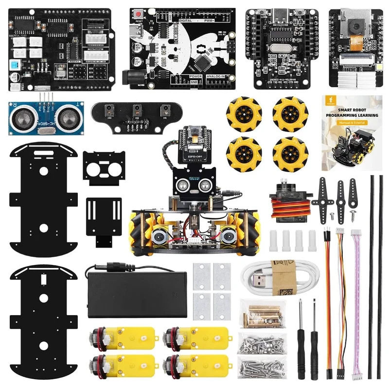 Robotik-Starterkit für Arduino-Programmierung mit ESP32-Cam und Codes, Lernen und Entwickeln von Fähigkeiten, Smart Automation, Komplettkit