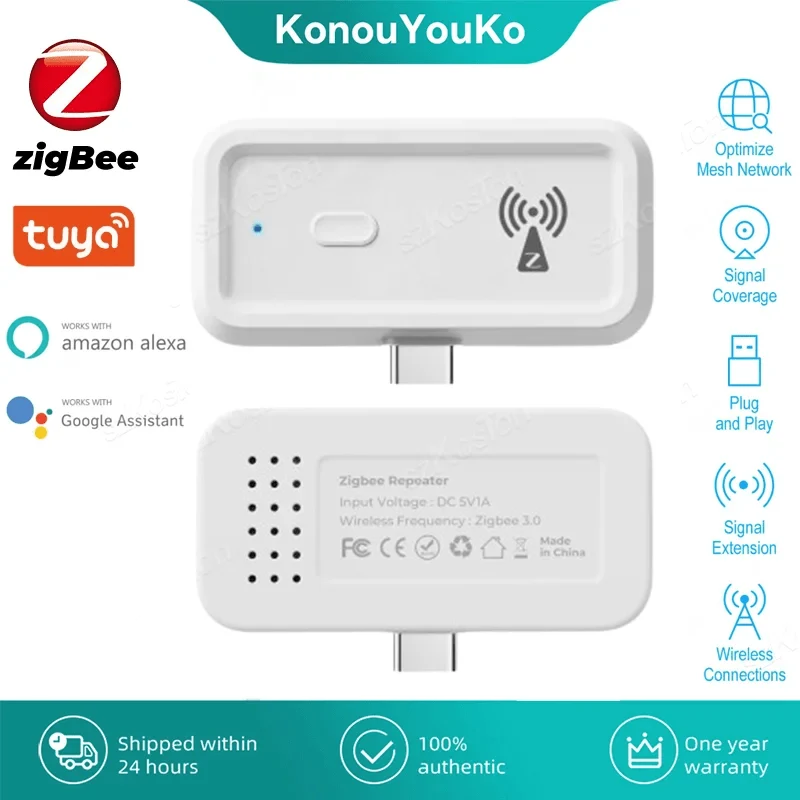 Tuya ZigBee Signal Repeater Typ C Verstärker Extender Smart Home Automation Geräte Funktioniert mit ZigBee Gateway Hub Smart Life APP