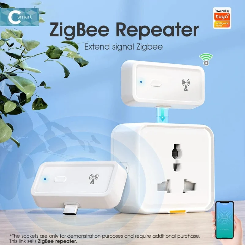 Tuya ZigBee Signal Repeater Typ C Verstärker Extender Smart Home Automation Geräte Funktioniert mit ZigBee Gateway Hub Smart Life APP