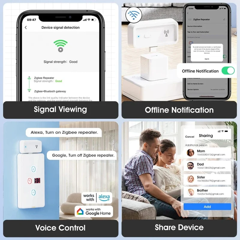 Tuya ZigBee Signal Repeater Typ C Verstärker Extender Smart Home Automation Geräte Funktioniert mit ZigBee Gateway Hub Smart Life APP
