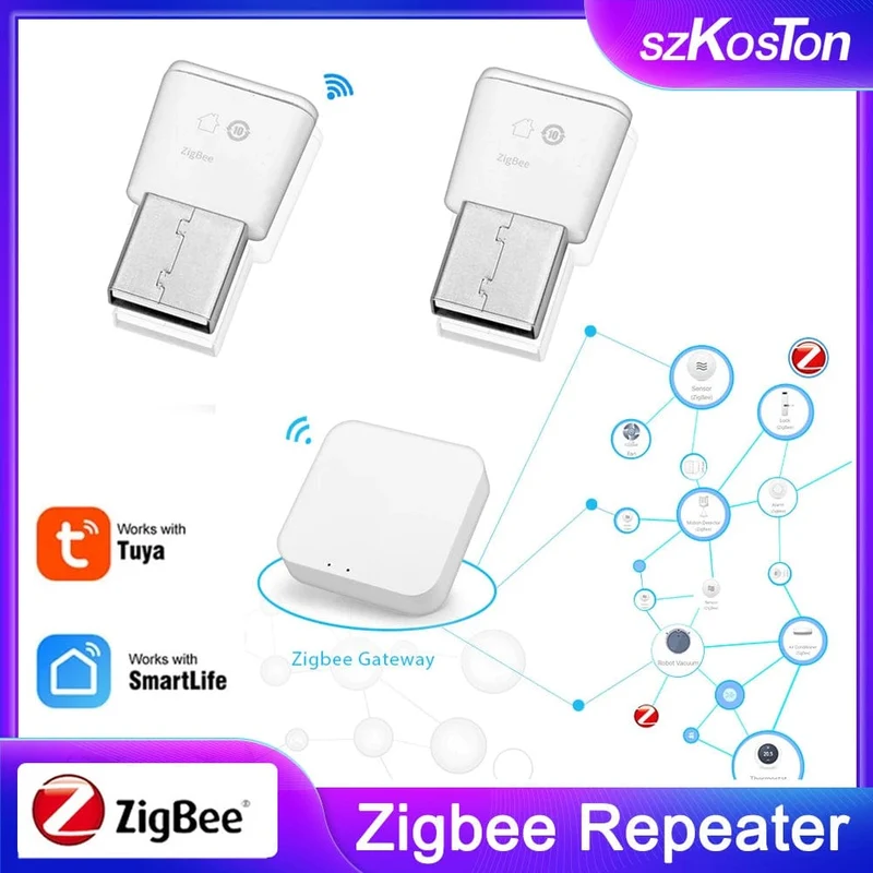 Tuya ZigBee 3.0 Signal Repeater USB Extender Smart Home Geräte Automatisierung Signal Verstärker für Smart Leben ZigBee2MQTT Gateway