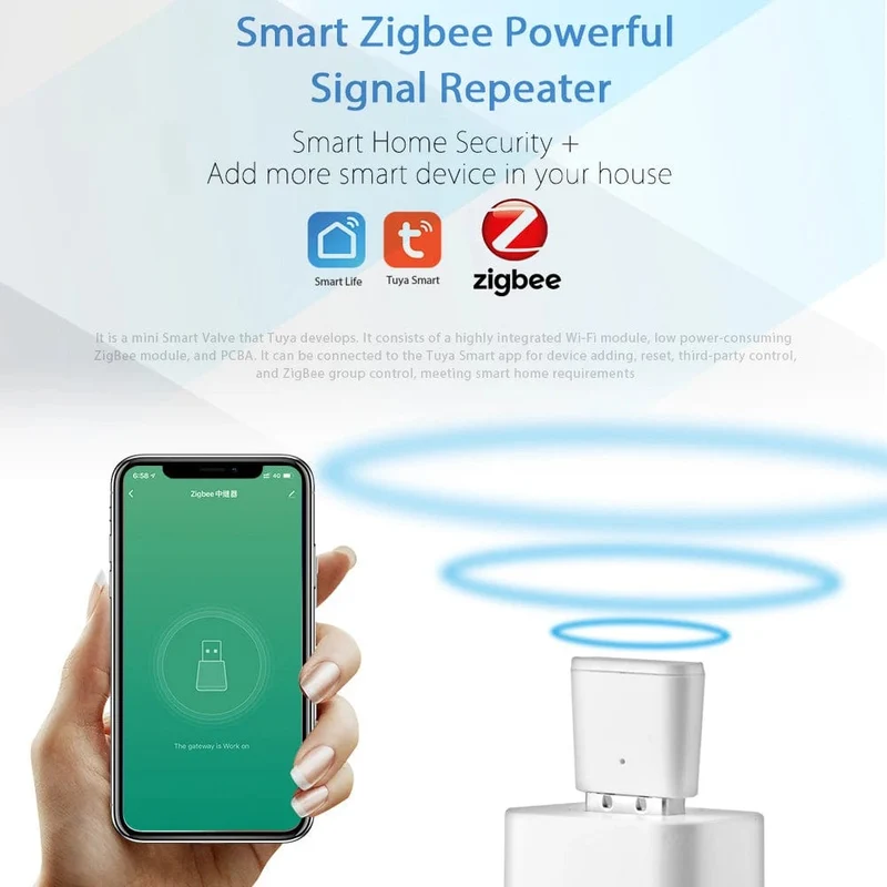 Tuya ZigBee 3.0 Signal Repeater USB Extender Smart Home Geräte Automatisierung Signal Verstärker für Smart Leben ZigBee2MQTT Gateway